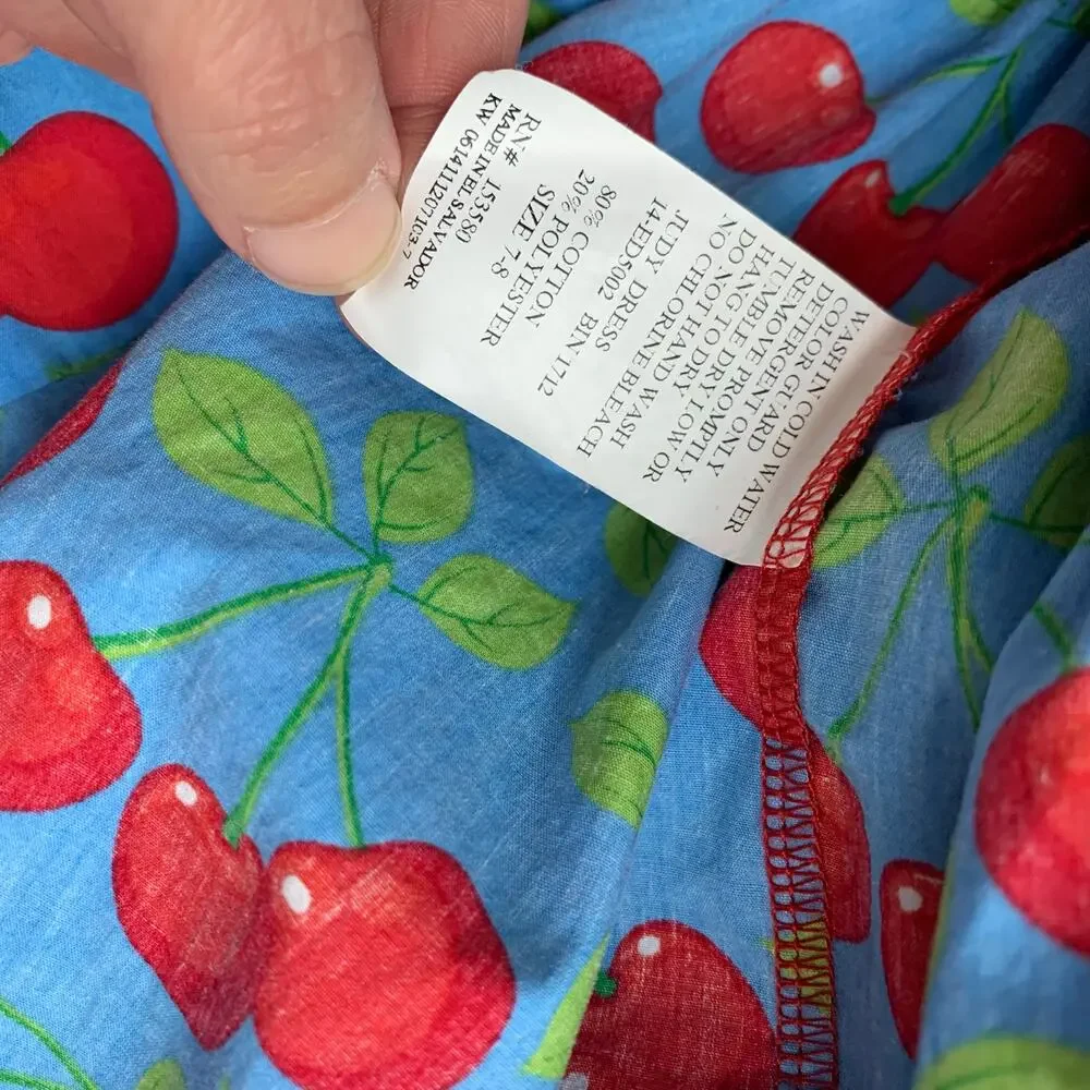 Eleanor Rose Cherry Judy Dress 7/8 years